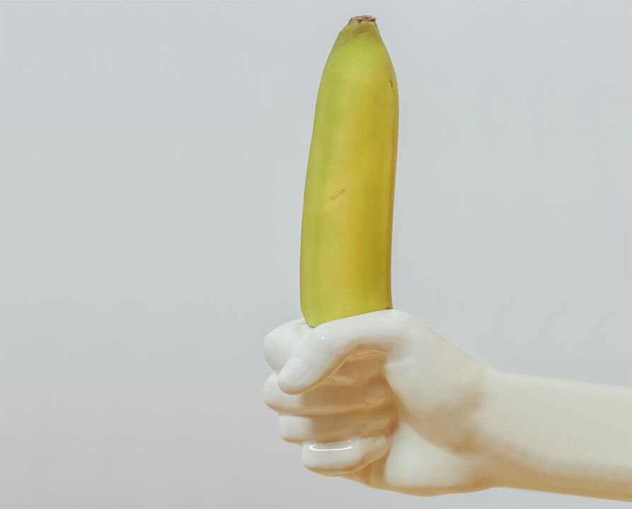 The banana is a symbol of an enlarged penis